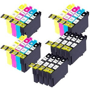 Compatible Epson 16XL Ink Cartridges 11xBlack 3xCyan 3xMagenta 3xYellow - Pack of 20