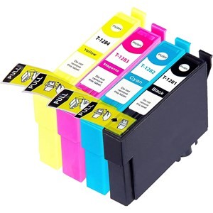 Compatible Epson T1285 Ink Cartridges Cyan Magenta Yellow Black - Pack of 4 - 1 Set