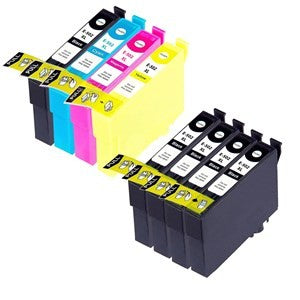 Compatible Epson 502XL High Capacity Ink Cartridge - 1 Set and 4 Black