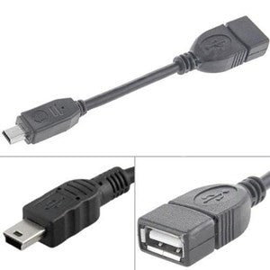 USB Mini M to USB Female Cable OTG - esunrise