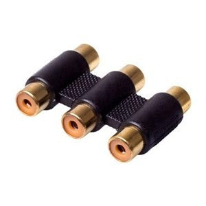 Triple RCA Coupler Adaptor - esunrise