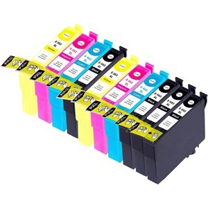 Compatible Epson 502XL Ink Cartridges Pack of 10 - 2 Set & 2 Black