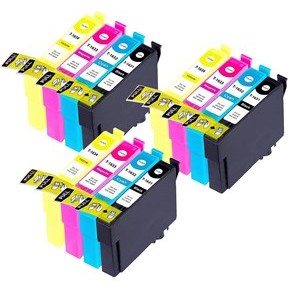 Compatible Epson 16XL Ink Cartridges 3xCyan 3xMagenta 3xYellow 3xBlack - Pack of 12 - 3 Sets