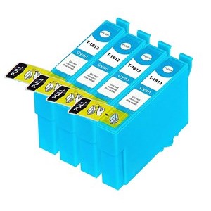 Compatible Epson 18XL T1812 4xCyan Ink Cartridge - Pack of 4