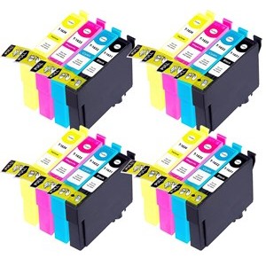 Compatible Epson 16XL Ink Cartridges 4xCyan 4xMagenta 4xYellow 4xBlack - Pack of 16 - 4 Sets