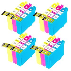 Compatible Epson T1285 Ink Cartridges 4xCyan 4xMagenta 4xYellow - Pack of 12