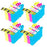 Compatible Epson T1285 Ink Cartridges 4xCyan 4xMagenta 4xYellow - Pack of 12