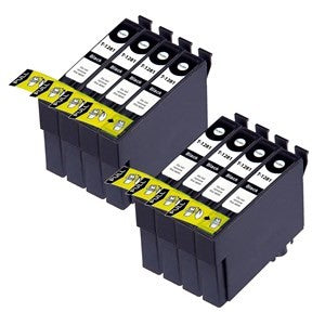 Compatible Epson T1281 Black Ink Cartridge - Pack of 8