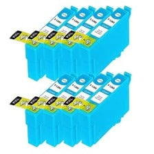 Compatible Epson T1292 Cyan Ink Cartridge - Pack of 8