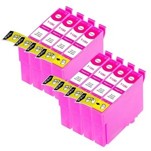 Compatible Epson T1283 Magenta Ink Cartridge - Pack of 8