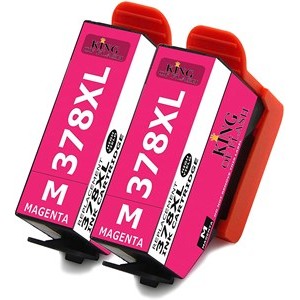 Compatible High Capacity Ink Cartridges 378XL x 2 Magenta