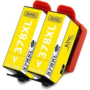 Compatible High Capacity Ink Cartridges 378XL x 2 Yellow