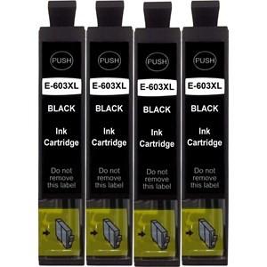 Compatible Epson XP-4155 Black Ink Cartridge Pack of 4