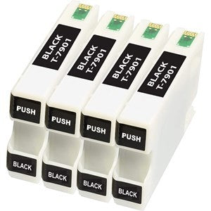 Compatible Epson 79XL T7901XL Black Ink Cartridges Pack of 4