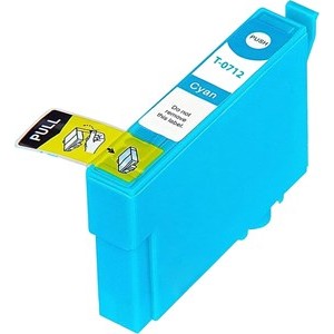 Compatible Epson T0712 Cyan Ink Cartridge - Pack of 1