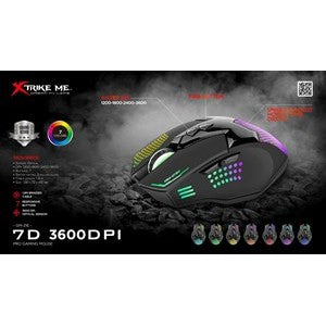 Xtrike Me Gaming Mouse GM-216 7 Colour 3600 Dpi