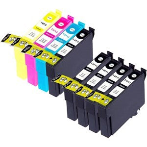 Compatible Epson T0715 4xBlack Ink Cartridge - Pack of 8