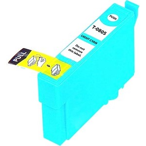 Compatible Epson T0805 High Capacity Ink Cartridge - 1 Light Cyan