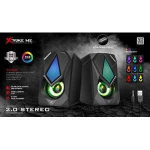 Xtrike Me 2.0 Stereo Speaker with RGB Backlight SK-402