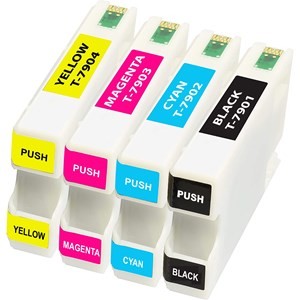 Compatible Epson 79XL (T7901-T7904) Multipack High Capacity Ink Cartridges Pack of 4 - 1 Set