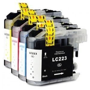 Compatible Brother LC223 - Black / Cyan / Magenta / Yellow - Pack of 4 - 1 Set