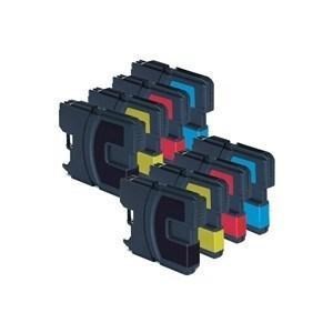 Compatible Brother LC980 - Black / Cyan / Magenta / Yellow - Pack of 8 - 2 Sets
