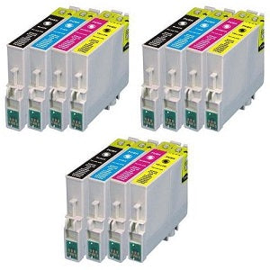 Compatible Epson T0445 Ink Cartridges 3xCyan 3xMagenta 3xYellow 3xBlack - Pack of 12 - 3 Set